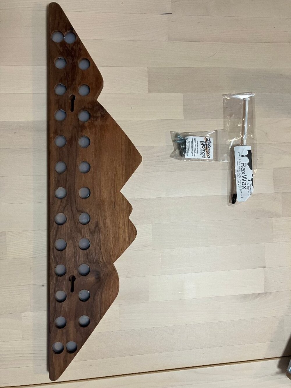 Walnut Mountain Magnetic Knife Rack | Bulletin Board | Ringo Rack - Picture 3 of 4